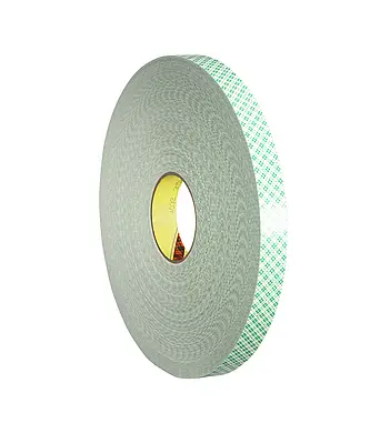 3M Doppelseitiges Urethanschaum-Klebeband 4032, Weiß, 38 mm x 66 m, 0.8 mm