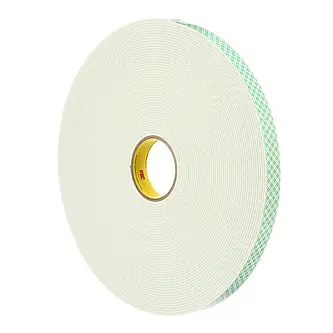 3M Doppelseitiges Urethanschaum-Klebeband 4008, Weiß, 19 mm x 33 m, 3.2 mm