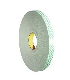 3M Doppelseitiges Urethanschaum-Klebeband 4032, Weiß, 12 mm x 66 m, 0.8 mm